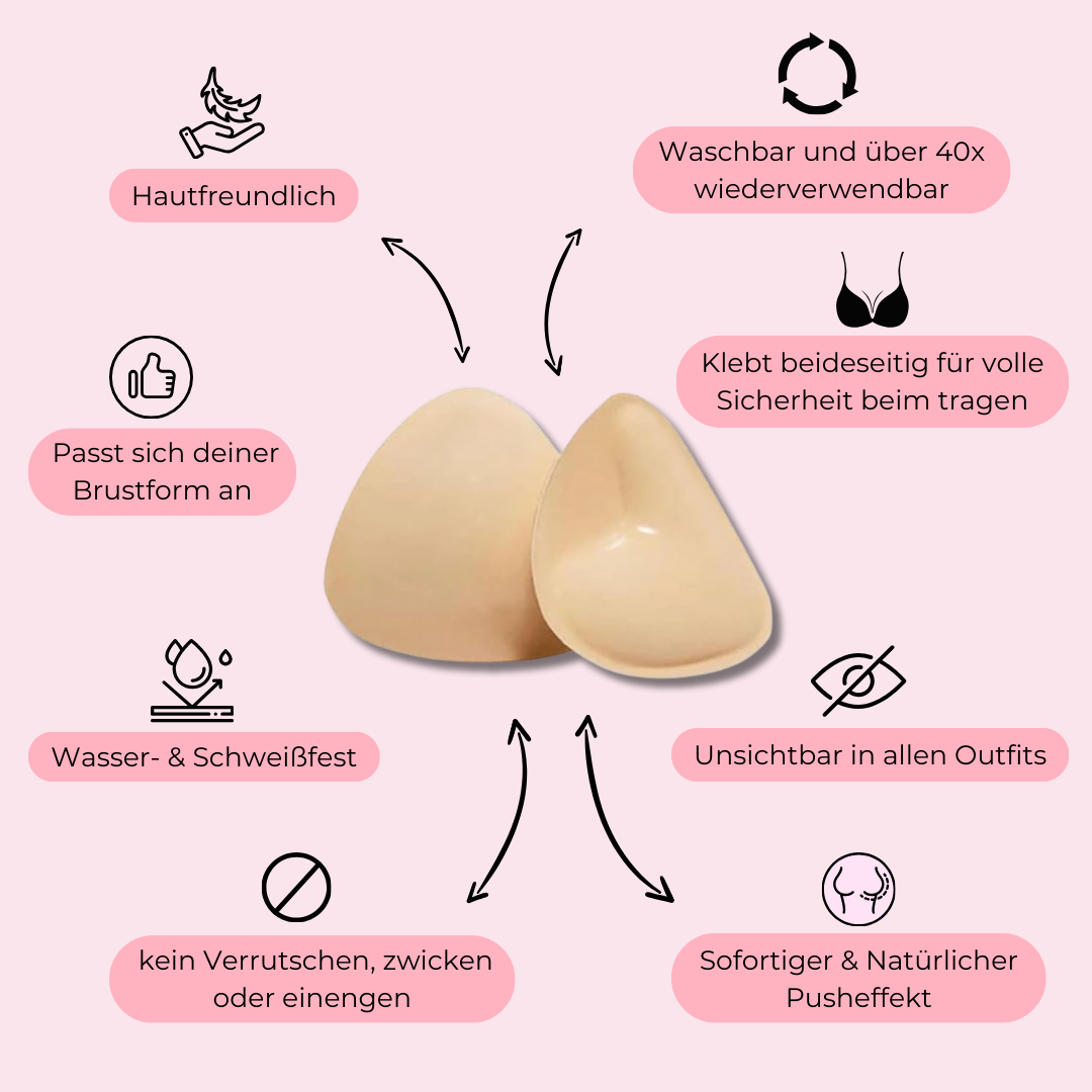 MYNIPAD Pushpads - Doppelseitig klebende Brusteinsätze